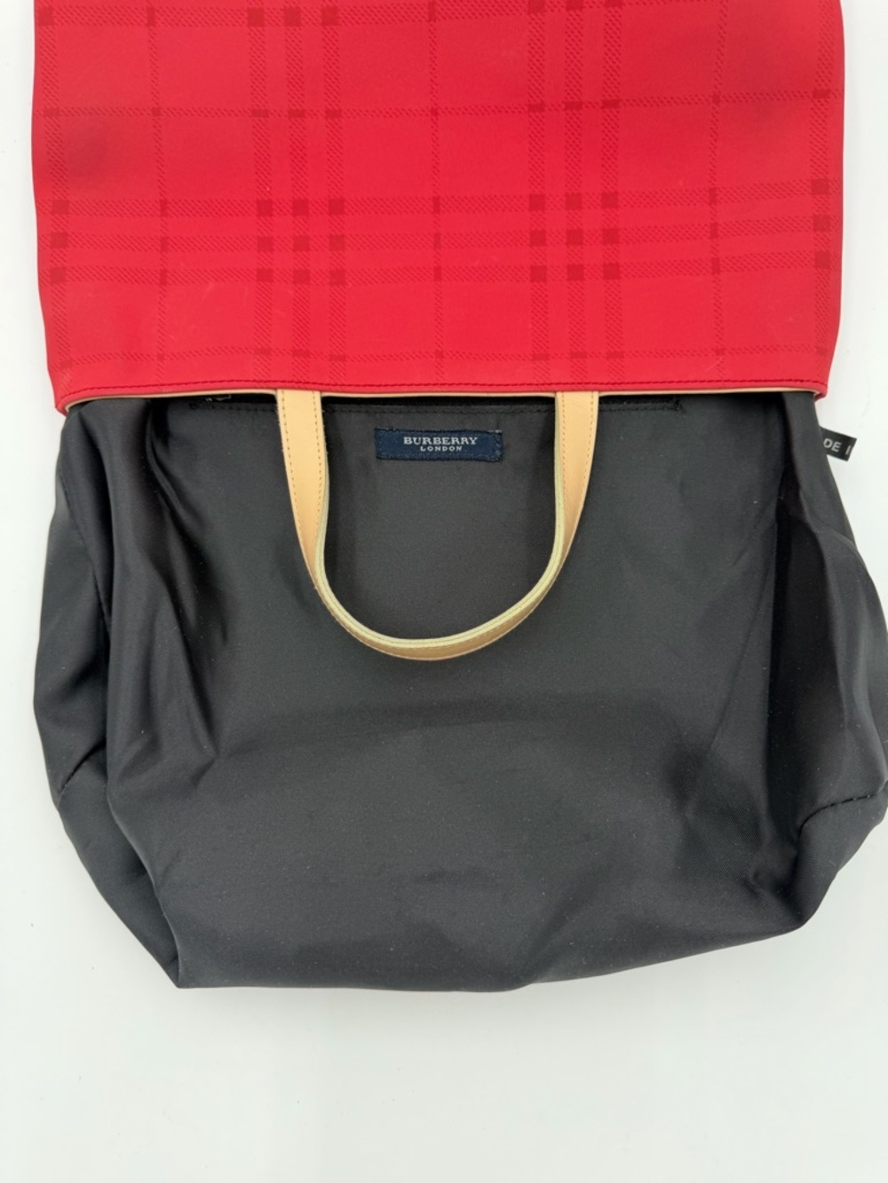 Vintage Burberry Nova Check Mini Tote Canvas Leather Handles Authenticated - Picture 11 of 15